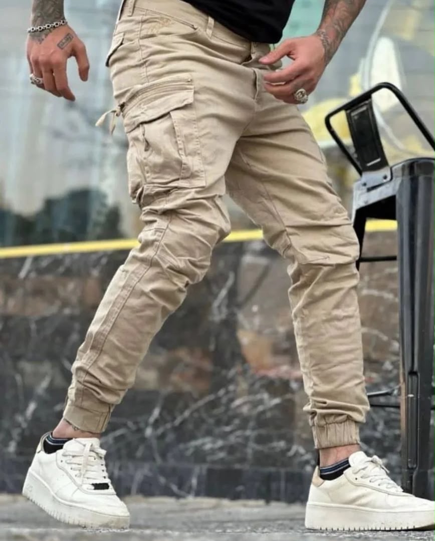 شیش جیب خارجی ابر کروم رنگ کرم سایز بندی